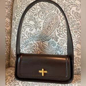 NWOT Rachel Zoe Baguette Bag - so chic and vintage inspired!  Chocolate brown